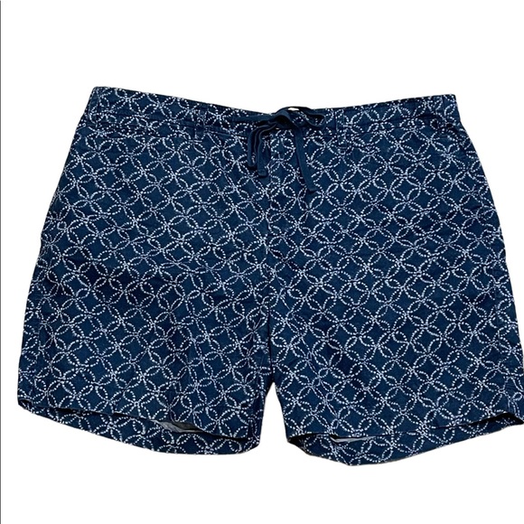 Ralph Lauren - Lauren Jeans Co. - Blue Pattern Casual Shorts Women's Size 12 - Picture 1 of 4